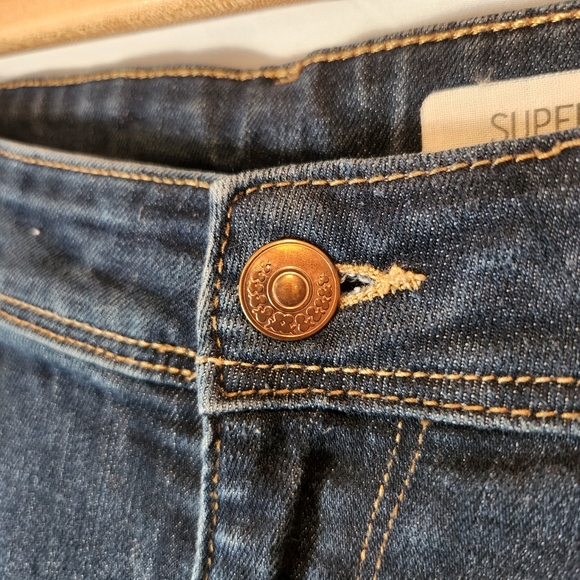 Levi's Womens Super Skinny super‎ low waist jeans Size 32 x 32 Med Wash - Picture 6 of 8